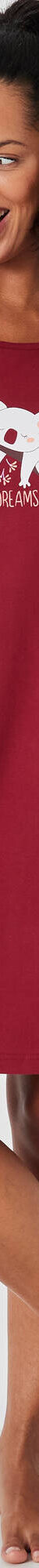 Chemise de nuit courte imprimée koala (cerise) Chemise de nuit courte imprimée koala (cerise)